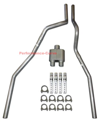 04-08 Ford F150 4.6 5.4 Camión Mandril Doble Escape Doblado con Silenciador de Una Cámara Foto 1 de 2
