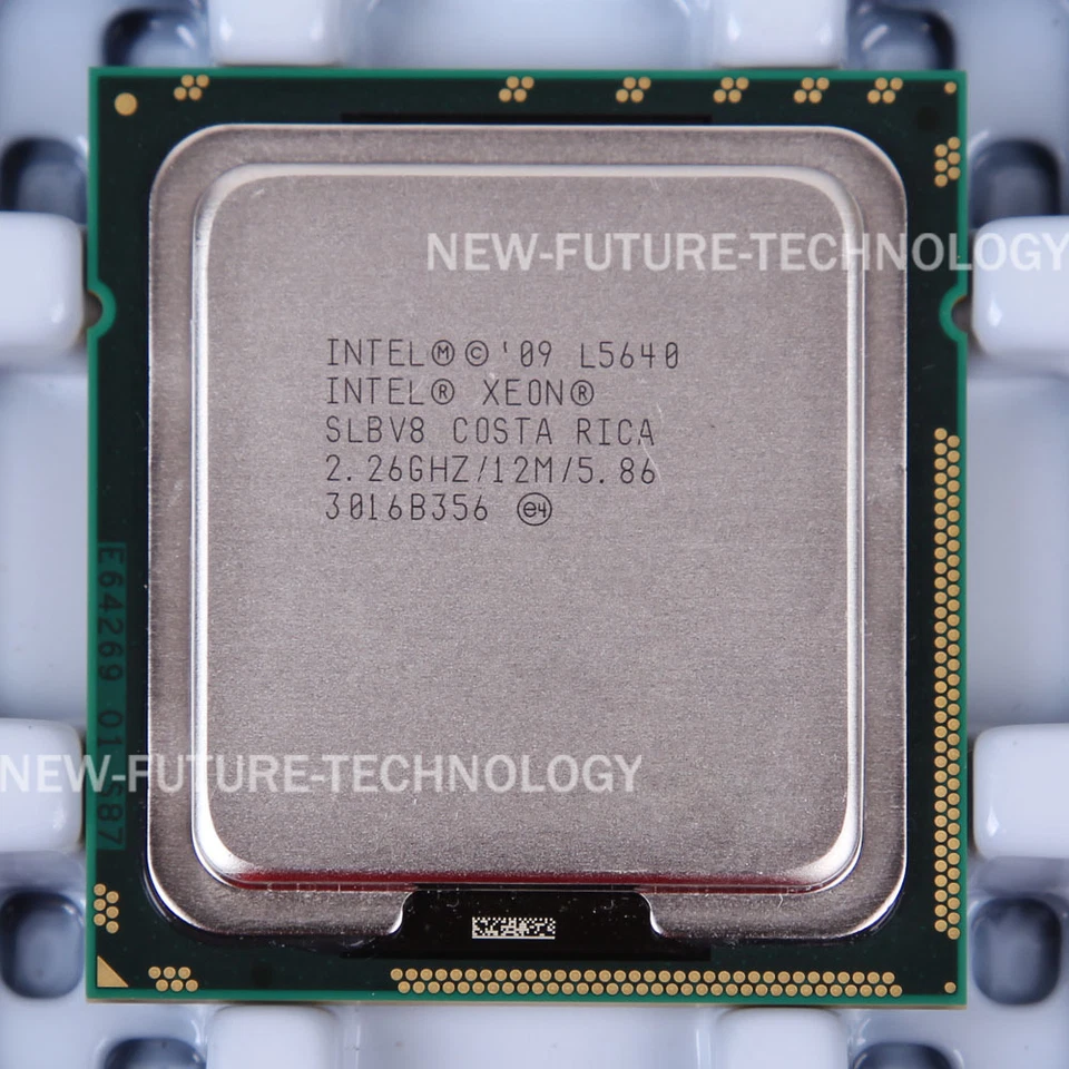 Intel Xeon L5640 (AT80614005133AB) SLBV8 2.26 GHz LGA 1366 CPU 2933MHz 60W - Image 1 of 1