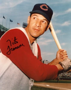 TITO FRANCONA SIGNED AUTOGRAPHED 8x10 PHOTO CLEVELAND INDIANS LEGEND BECKETT BAS - Picture 1 of 2