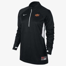 Nwt Nike Women's Osu Basketball Victory L/S 1/4 Zip Shirt 554702-012 Black Sz M