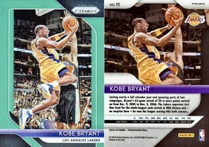 2018-19 Panini Prizm Kobe Bryant #15 Verde Prizm HOF Lakers - Foto 1 di 3