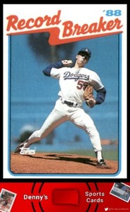 1989 Topps #5 Orel Hershiser Los Angeles Dodgers Baseball Card