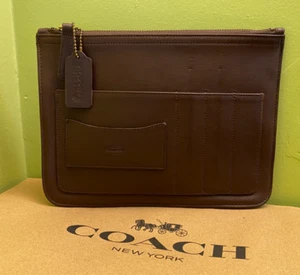 Coach Organizador de Cuero Caddy Panel Accesorio Viaje Bolsillo Estuche De Colección # 4514 - Imagen 1 de 23