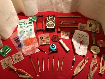 MATERIEL DE PÊCHE ANCIEN (MOULINET PEERLESS, PLIOIRS, CALENDRIER TORTUE...) - Photo 1/4