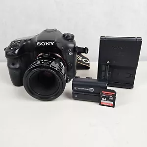 Sony Alpha a77 II ILCA-77M2 24.3MP Digital SLR Camera Black Shutter Count 72,892 - Picture 1 of 24