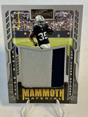 2022 Panini Playbook Zamir White Mammoth Material Patch /99! Las Vegas Raiders🔥 - Image 1 of 2