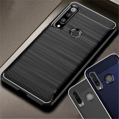 ZUB-O Schutz Hülle für Huawei P30 Lite NEW EDITION CARBON Case Tasche Cover Bumper