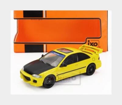 1:43 IXO Honda Civic Ej1 Yellow Black 1995 CLC528N.22 - Immagine 1 di 2