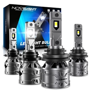 9005 + H11 LED Headlights Kit Combo Bulbs 6500K High Low Beam Super White Bright - Picture 1 of 16