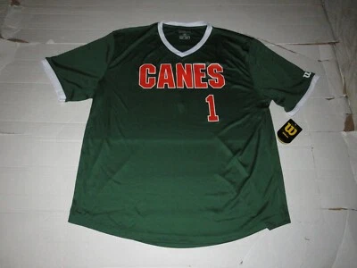 University Of Miami Hurricanes Wilson NCAA #1 Baseball Jersey Shirt Size 2XL - Image 1 of 4