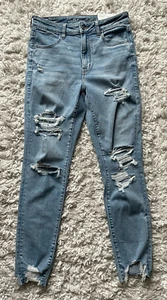 NWT American Eagle Next Level Stretch Super High Rise Jegging Jeans Size 10 - Picture 1 of 11