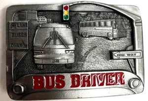 Busfahrerschnalle. We Move Peoples hergestellt in den USA (3""-""2 1/2"") passend für 1 1/2"" breiten Gürtel - Bild 1 von 2