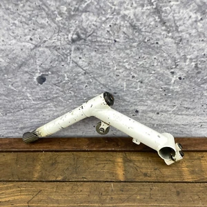 Vintage GT Mountain Bike Stem White Rise Pulley 22.2 mm 25.4 mm 135 90s MTB 1" - Picture 1 of 13