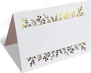 100 Table Place Setting Name Tent Cards for Wedding, Banquets, Events 2.5"x3.75" - Picture 1 of 9
