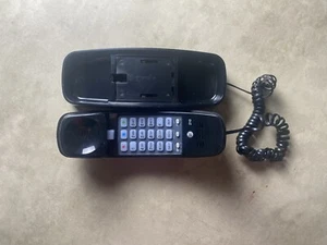 AT&T Trimline 210 Push Button Desk Wall Phone Corded Telephone - Mountable Black - Picture 1 of 4