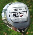 Club de golf Founders Club The Judge 15o Fairway 3 bois métal frais S graphite flexible
