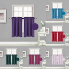 Kitchen Rod Pocket Insulated Blackout Window Tier Curtains 1 PAIR 30"x36" RS5