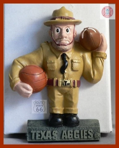 TEXAS A&M AGGIES FOOTBALL BASKETBALL 3D MAGNET SARGE GREAT GIFT RARE NEW Cover