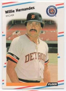 1988 Fleer Willie Hernandez Detroit Tigers #58 - Picture 1 of 2