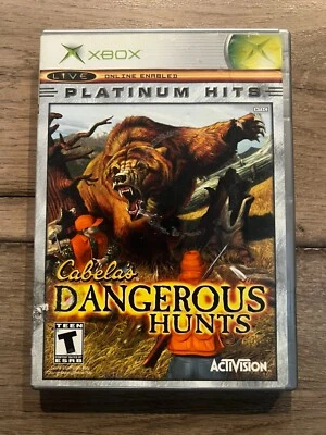 Cabela's Dangerous Hunts: Platinum Hits (Microsoft Xbox, 2003) NO MANUAL - Image 1 of 4
