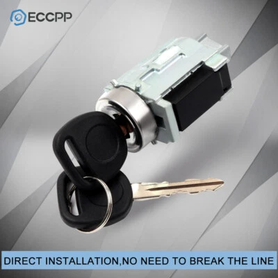 Cilindro y llaves de bloqueo de encendido para Chevrolet Impala 2000-2005 Malibu 1997-2003 Foto 1 de 4