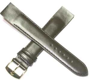 LEATHER WATCH STRAP 20MM BROWN OPEN ENDED FOR FIXED LUGS ZRC GOOD QUALITY - Picture 1 of 6