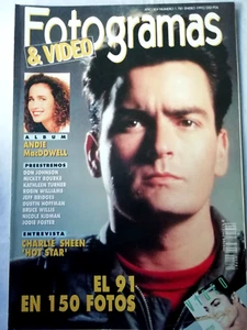 Bildern & Video Nr 1781 Januar 1992 Charlie Sheen-Edie Macdowell-Dustin Hoffma - Bild 1 von 9