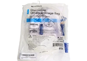 Einweg Harndrainagebeutel - 2000 ml McKesson 37-2802 - Bild 1 von 3