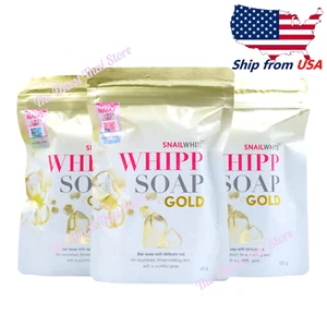 Snail White Gold Whipp Soap w Delicate Net to form a Soft Whip Foam 100g pack 3 - Picture 1 of 10