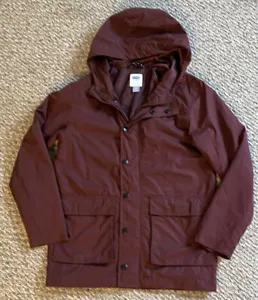 OLD NAVY BURGUNDY HOODED WIND RAIN JACKET BOYS 14 16 EUC - Picture 1 of 3