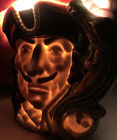 Small Rare ETC Royal Doulton Character Toby Jug - Captain Hook D6601 - Perfect