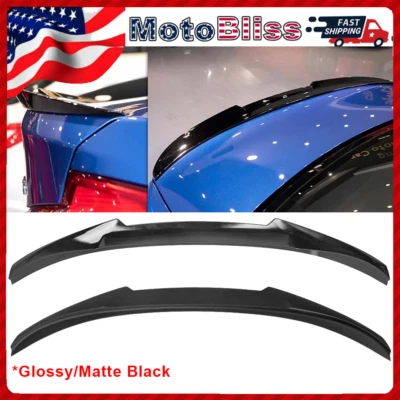 Trunk Spoiler Wing For 2006-2011 BMW E90 3 Series M3 Sedan M4 Style Gloss Black Foto 1 de 2