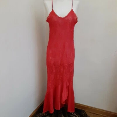 Vtg.Undercover Wear Red Mermaid Tail Sheer Nightgown Lingerie Sleepwear Size Med - Image 1 of 4