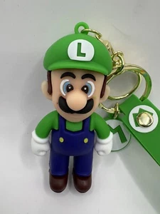Luigi Super Mario Keychain- 3D Silicone Keychain with Detachable Strap - Picture 1 of 7