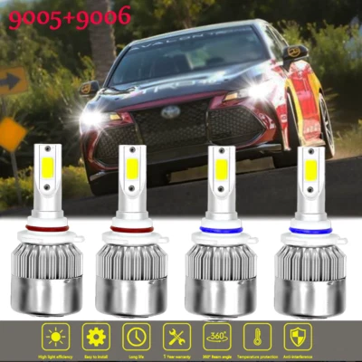 Kits de faros LED 9005 HB3 bombillas de haz alto/bajo 6000 k U para Toyota Avalon 2017-2016 Foto 1 de 4