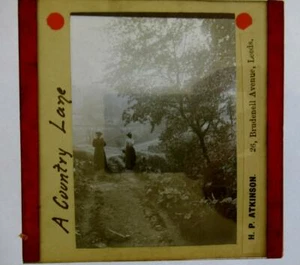 Magische Laternenrutsche H.P. Atkinson Social History Country Lane - Bild 1 von 2