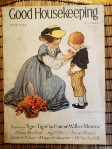 June 1928 GOOD HOUSEKEEPING Magazine Jessie Willcox Smith NICE - Imagen 1 de 3