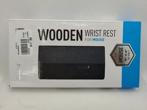 inland Wooden Wrist Rest 8" x 4" x .75" Black - Picture 1 of 4