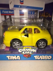 The Chevron Cars Yellow Tina Turbo Car Eyes Move Trunk Doors Roof - Picture 1 of 7