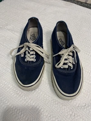 Vans Old Skool Tennis Skateboard Shoes Women’s Size 8.5 Men’s 7 Navy Blue - Image 1 of 4