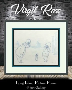 Bugs Bunny Eskimo Pinguin Virgil Ross original signiert Konzept Produktion Zeichnung - Bild 1 von 4