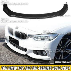 Front Spoiler Stoßstange Lippe Schwarz Glanz Für BMW F32 F33 F36 4 Series 13-21 - Bild 1 von 8