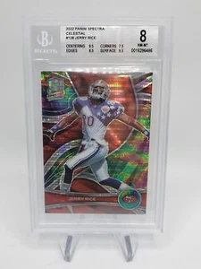 JERRY RICE 2022 PANINI SPECTRA CELESTIAL 04/99 Graded BGS 8 - Picture 1 of 7