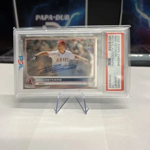 Autógrafos de novato Topps Chrome Refractor Angels 2022 Reid Detmers RC PSA 10 - Imagen 1 de 3