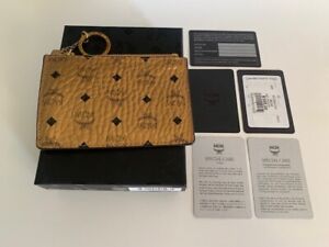 MCM GOLD Key Pouch NEW WITH TAGS & BOX