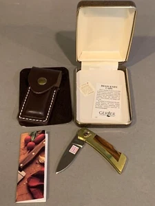 Vintage Gerber Knives Folding Sportsman And Leather Sheath RARE UNUSED 1970's - Picture 1 of 8