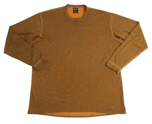 Patagonia Men's XL Capilene Midweight Crew Base Layer Shirt Orange USA Made