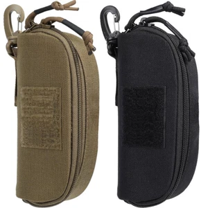 Tactical Molle Sunglasses Case Anti-Shock Hard Glasses Box 1000D Nylon with Clip - Picture 1 of 15