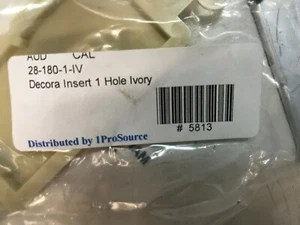 Keystone Decora Type Insert 1 Port Hole Ivory Lot of 9 - Picture 1 of 3