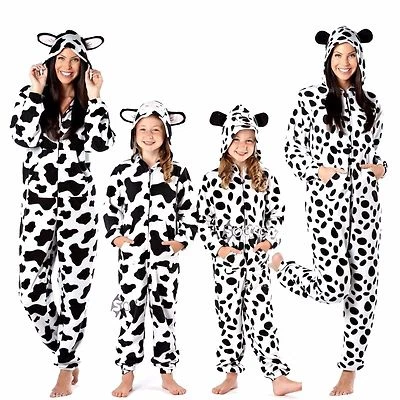 Damas Animal Estampado Onesee con Capucha y Orejas Onezee Niñas Traje de Dormir Salto Pijama Foto 1 de 3